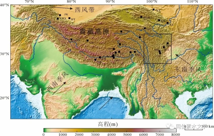 【熱點Focus】李捷、龐忠和《中國科學》：青藏高原降水同位素高程梯度